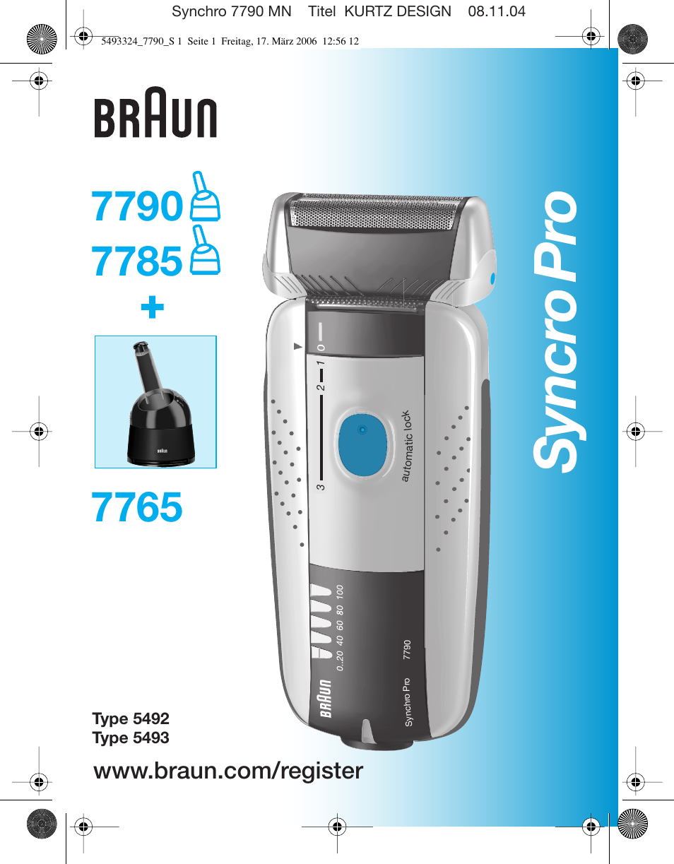 Braun 7785 User Manual | 57 pages