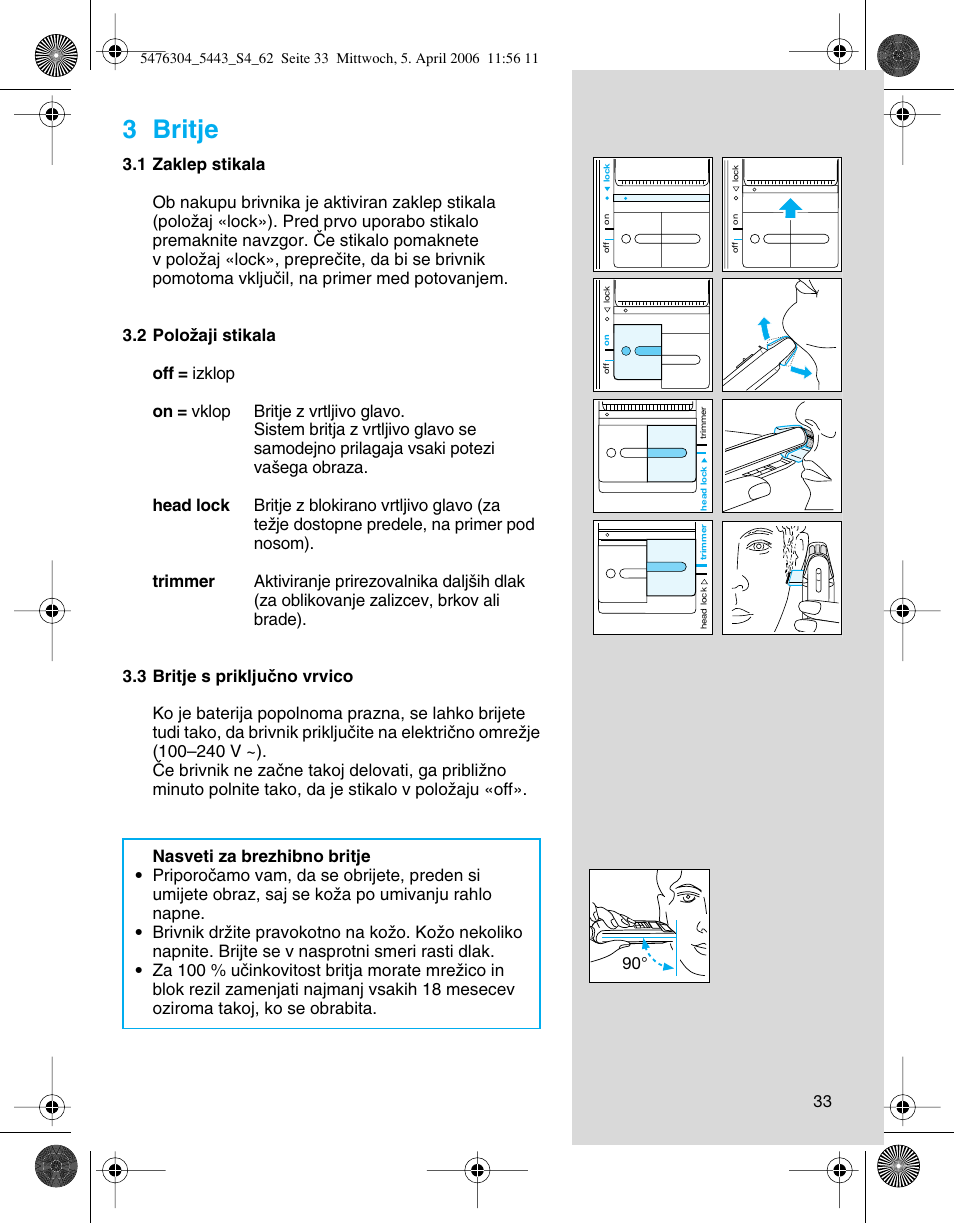 3 britje | Braun 5443 User Manual | Page 33 / 59