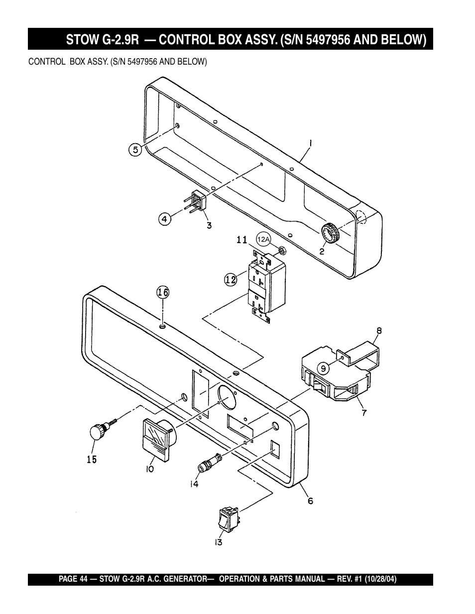 Multiquip G-2.9R User Manual | Page 44 / 72