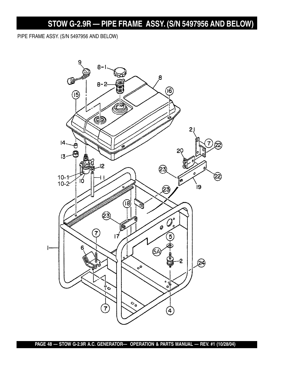 Multiquip G-2.9R User Manual | Page 48 / 72