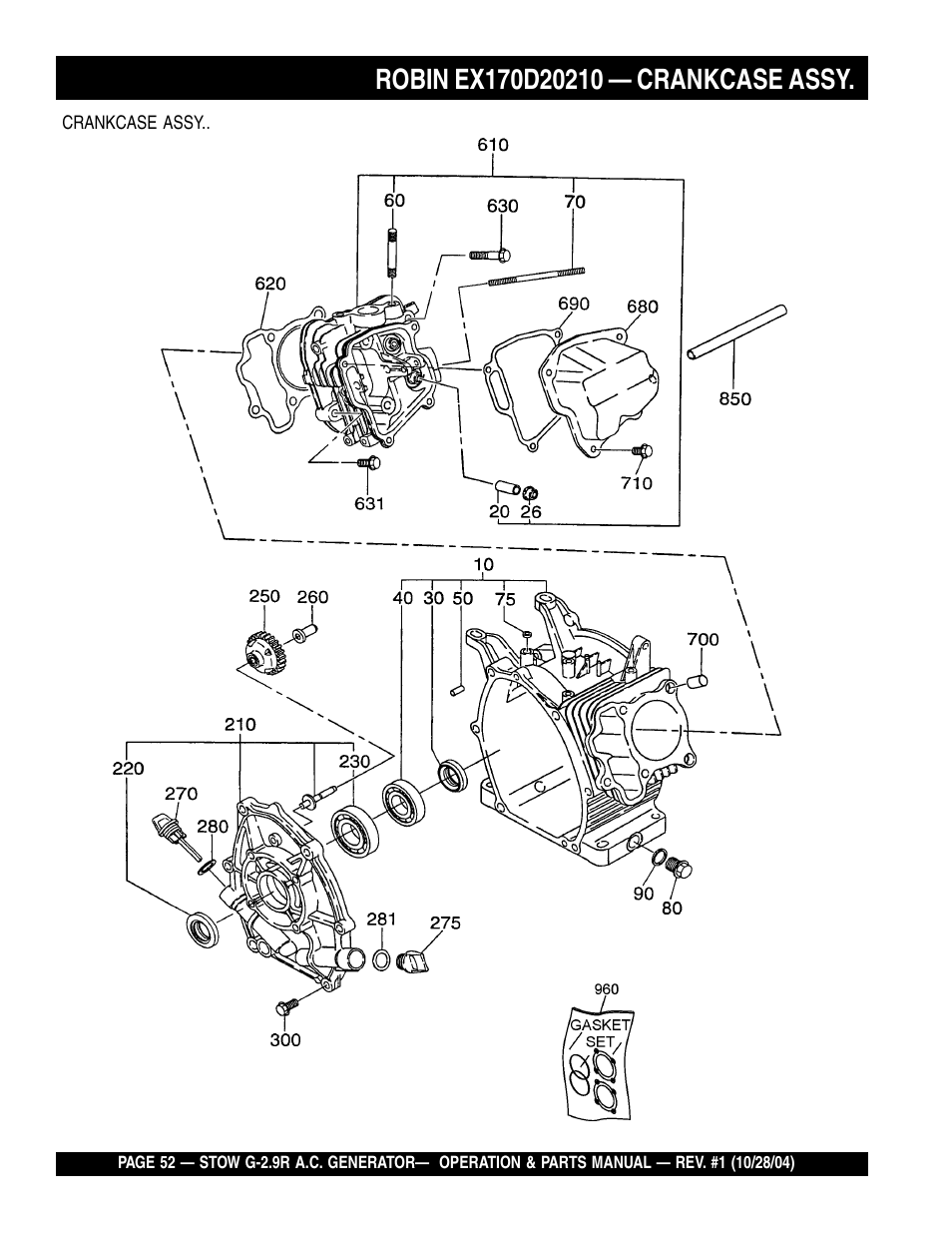 Multiquip G-2.9R User Manual | Page 52 / 72