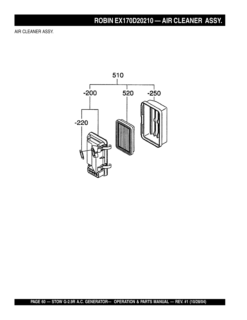 Multiquip G-2.9R User Manual | Page 60 / 72
