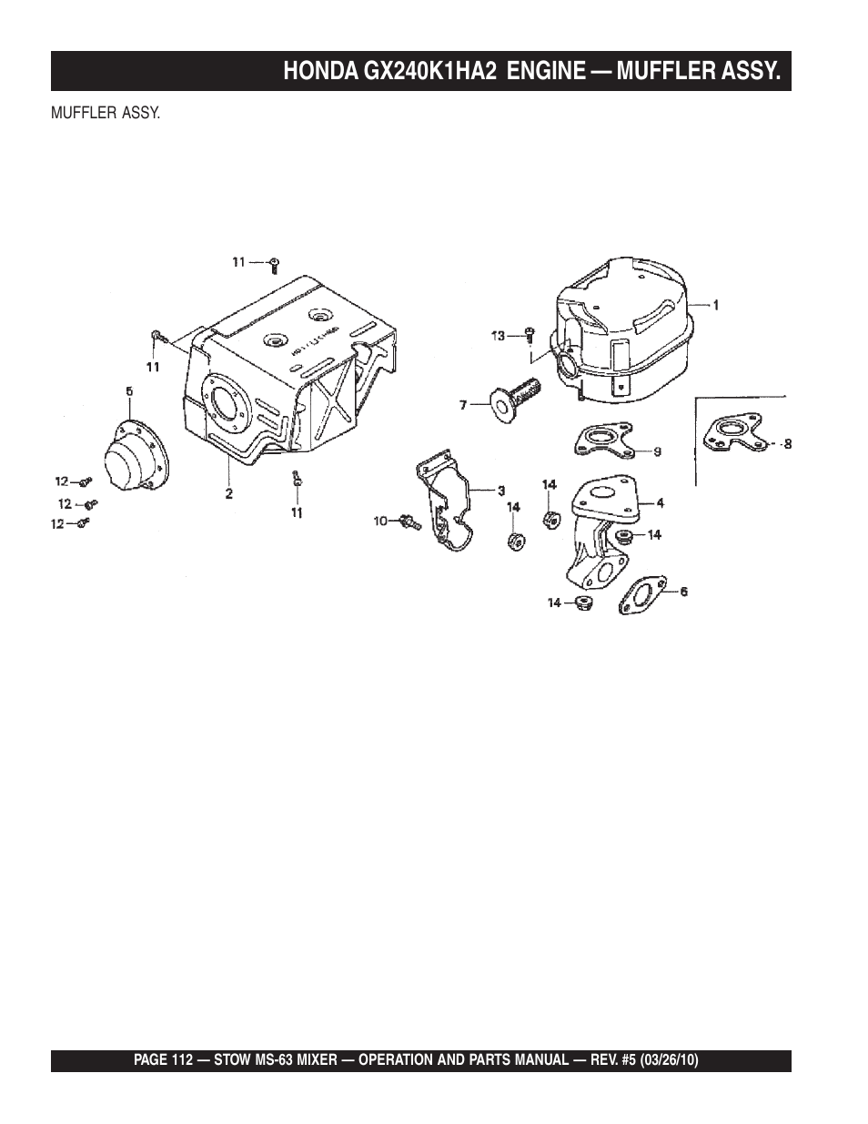 Stow Plaster and Mortar Mixer MS-63 User Manual | Page 112 / 128