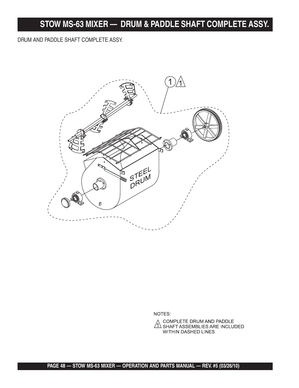 Stow Plaster and Mortar Mixer MS-63 User Manual | Page 48 / 128