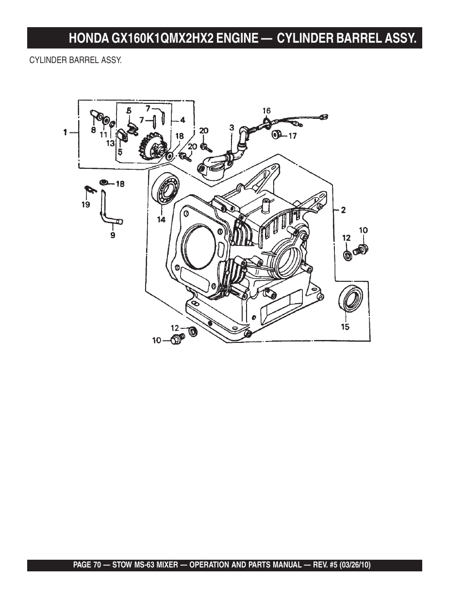 Stow Plaster and Mortar Mixer MS-63 User Manual | Page 70 / 128