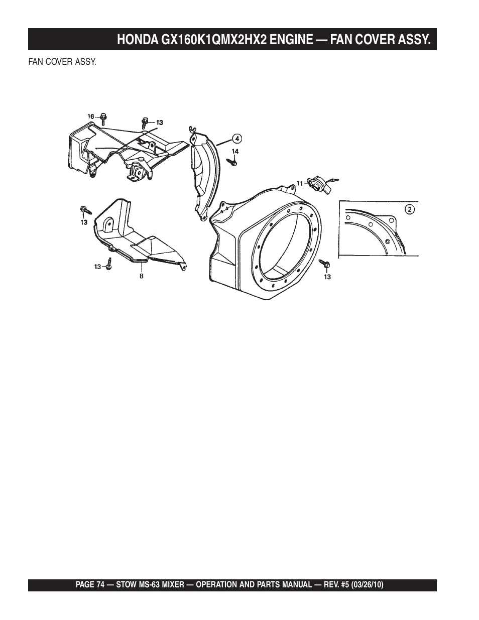 Stow Plaster and Mortar Mixer MS-63 User Manual | Page 74 / 128