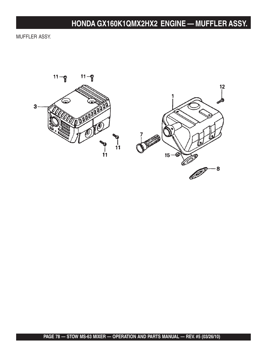 Stow Plaster and Mortar Mixer MS-63 User Manual | Page 78 / 128