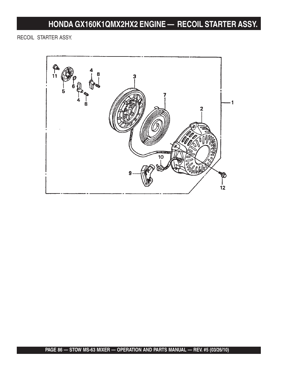 Stow Plaster and Mortar Mixer MS-63 User Manual | Page 86 / 128