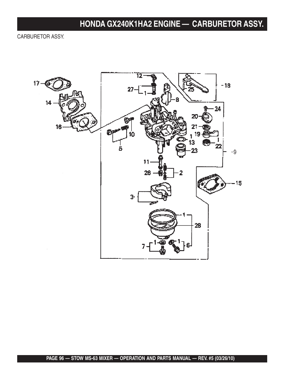 Stow Plaster and Mortar Mixer MS-63 User Manual | Page 96 / 128