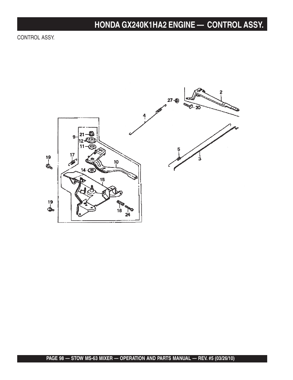 Stow Plaster and Mortar Mixer MS-63 User Manual | Page 98 / 128