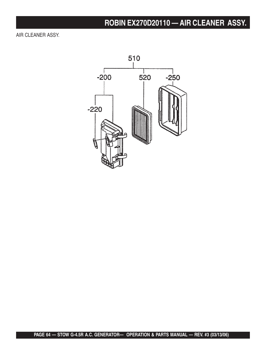 Multiquip G-4.5R User Manual | Page 64 / 76