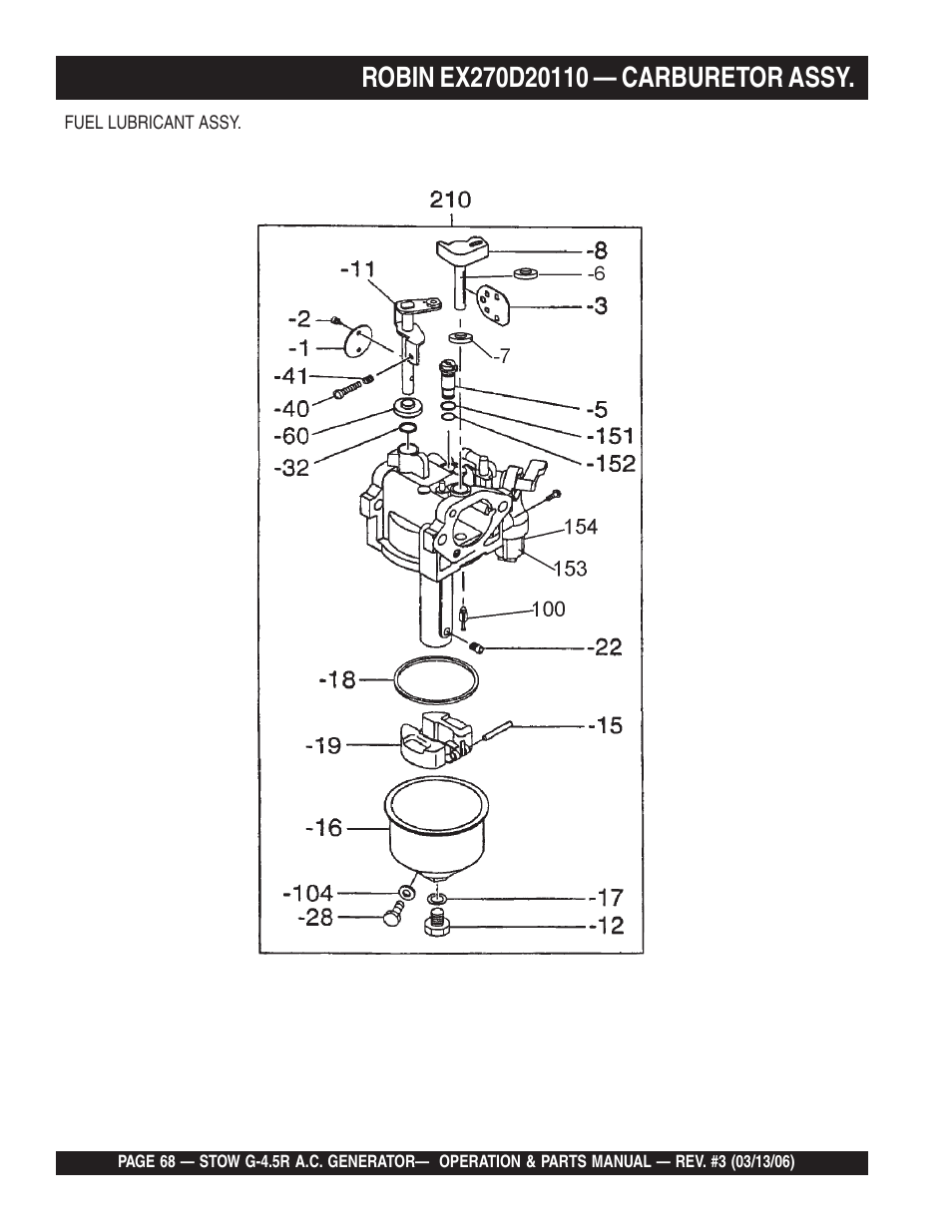 Multiquip G-4.5R User Manual | Page 68 / 76