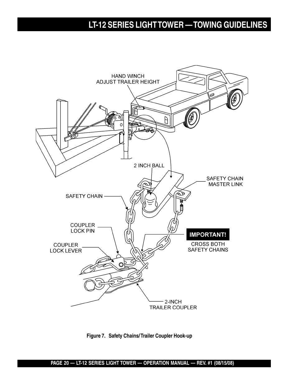 Lt-12 series light tower — towing guidelines | Stow Nighthawk Dedicated Light Tower LT-12D User Manual | Page 20 / 46