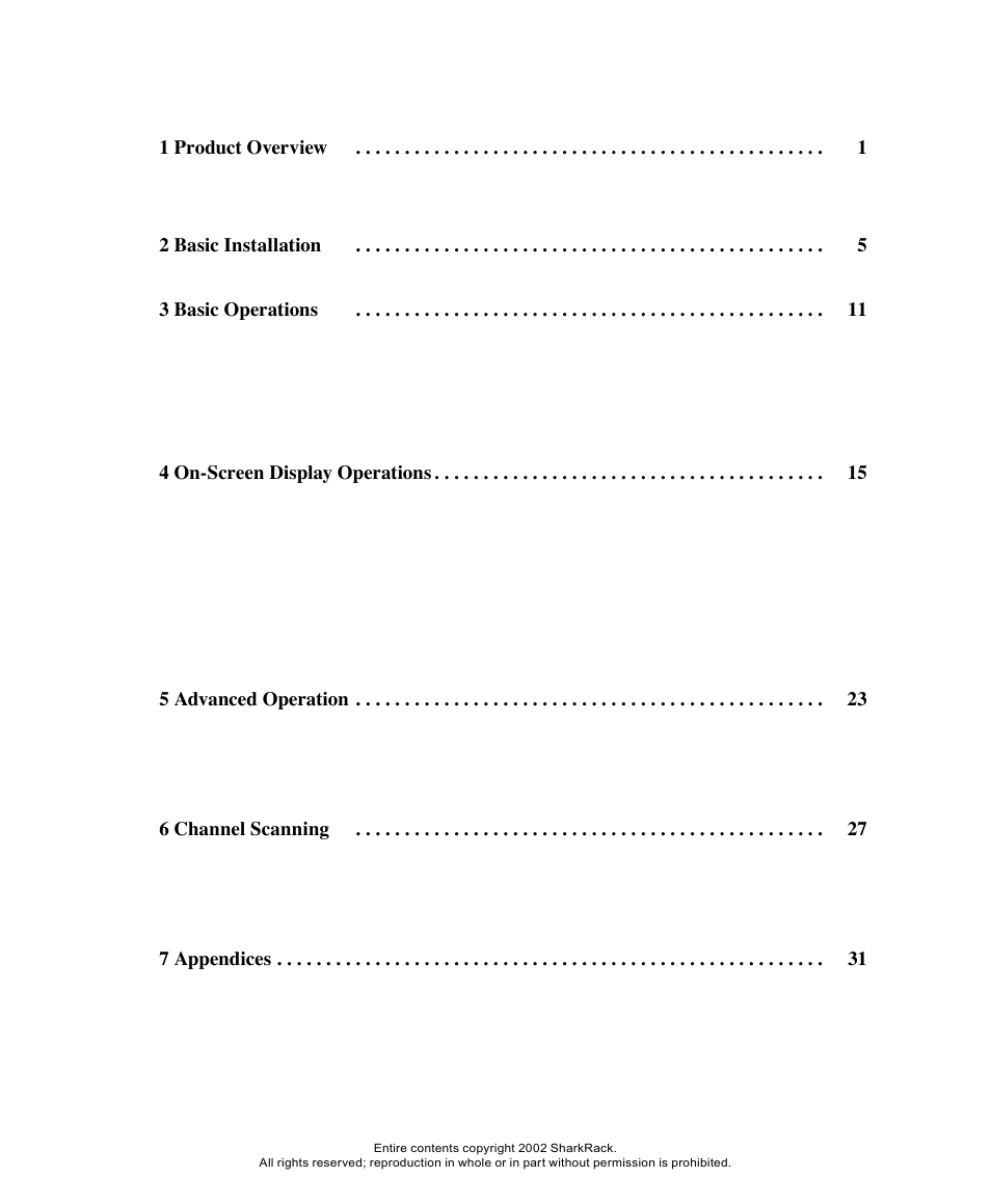SharkRack KVM-8 User Manual | Page 5 / 44