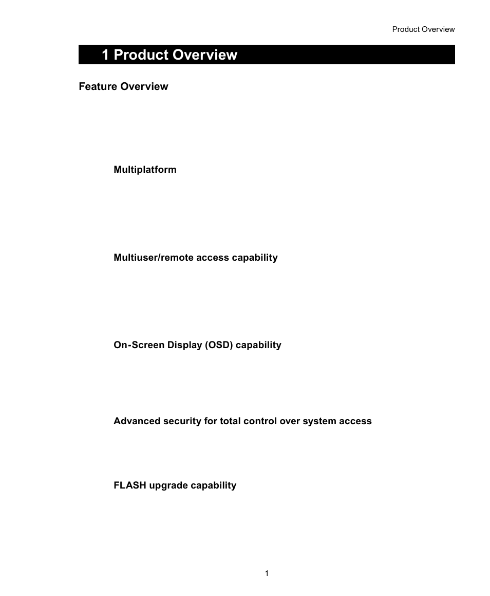 1 product overview | SharkRack KVM-8 User Manual | Page 7 / 44