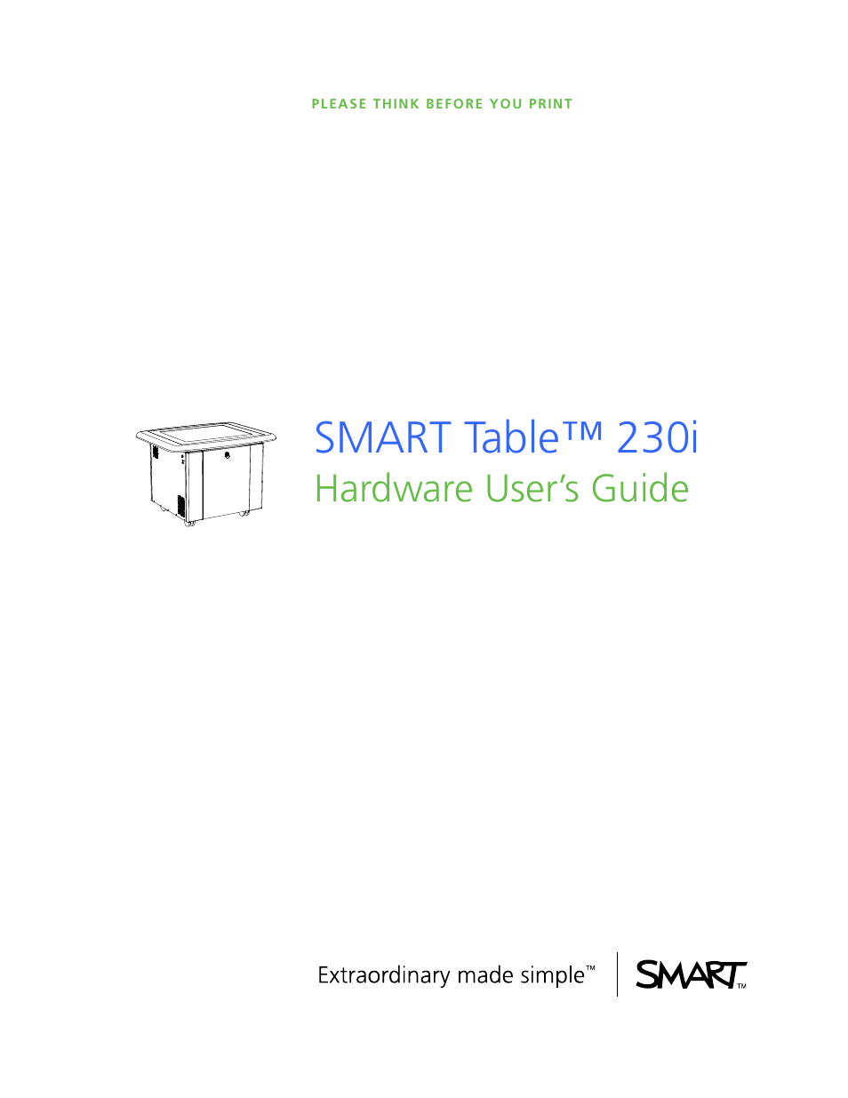 Smart Inventions Smart Table tm 230i kb141081 User Manual | 36 pages