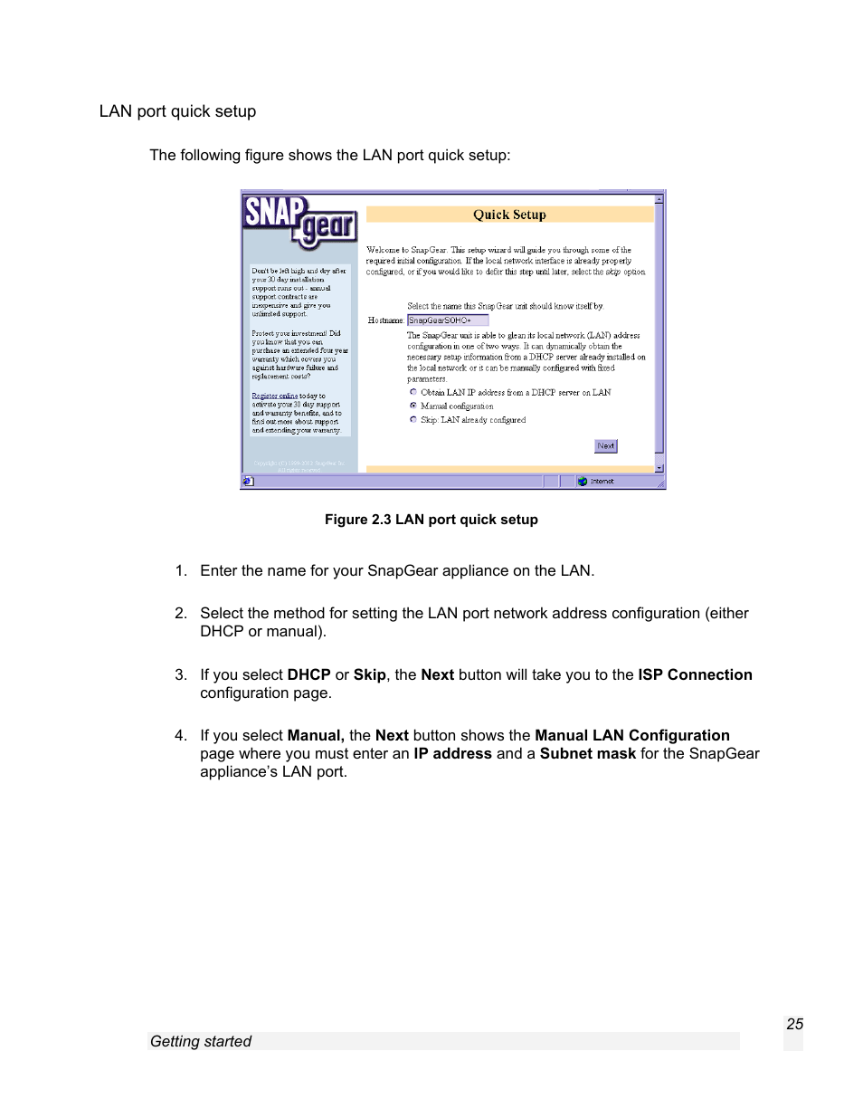 SnapGear 1.7.8 User Manual | Page 28 / 105