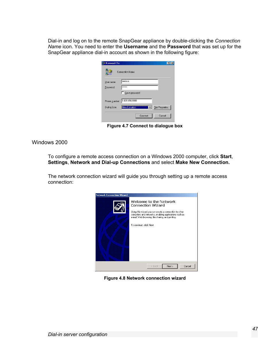 Windows 2000 | SnapGear 1.7.8 User Manual | Page 50 / 105