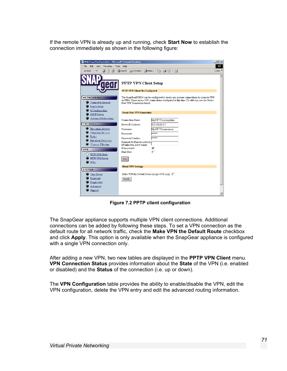 SnapGear 1.7.8 User Manual | Page 74 / 105
