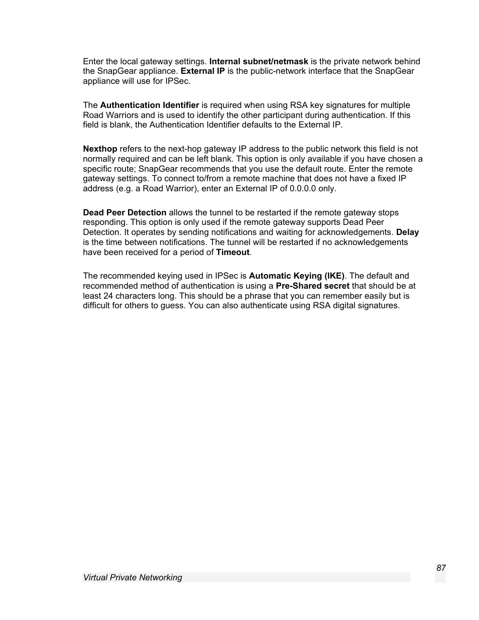 SnapGear 1.7.8 User Manual | Page 90 / 105