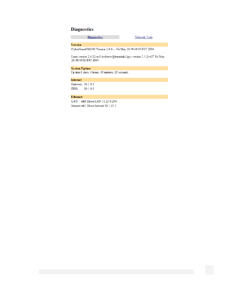 SnapGear 2.0.1 User Manual | Page 168 / 189