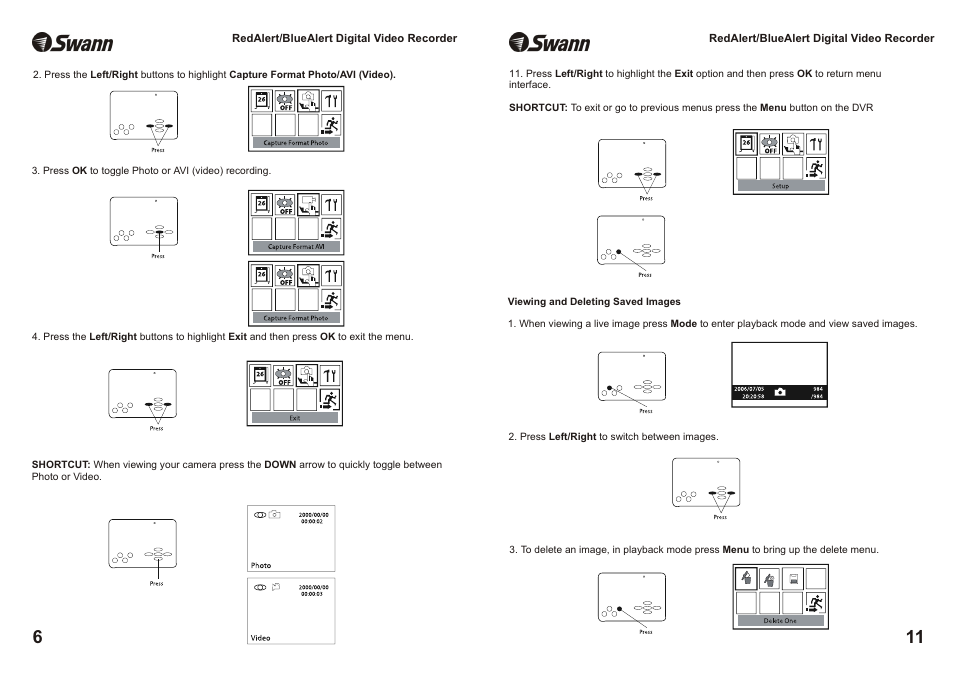 Swann RedAlert/BlueAlert SW242-WDB User Manual | Page 6 / 8