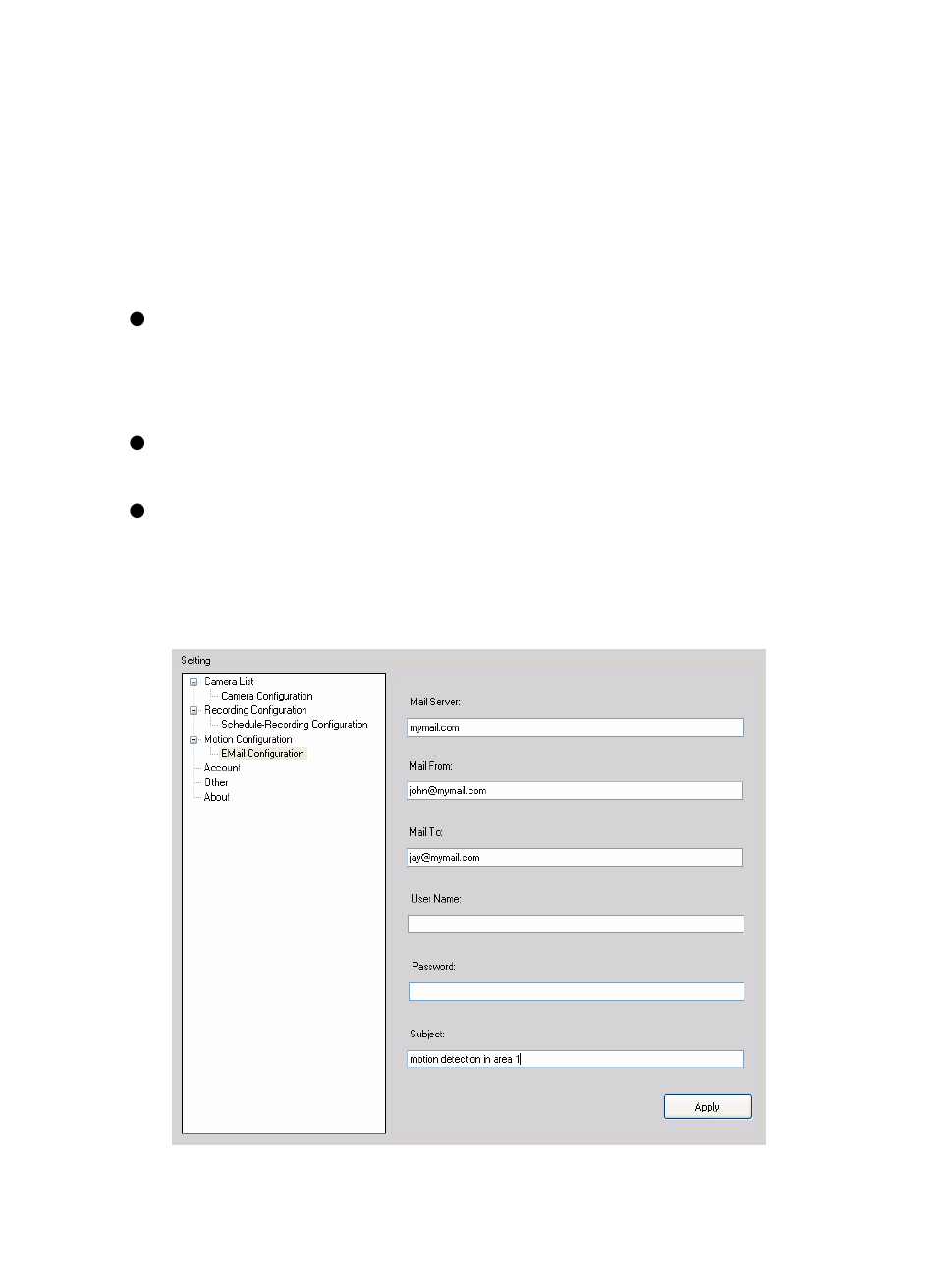 To set up motion detection options | Swann SW211-WIP User Manual | Page 22 / 24