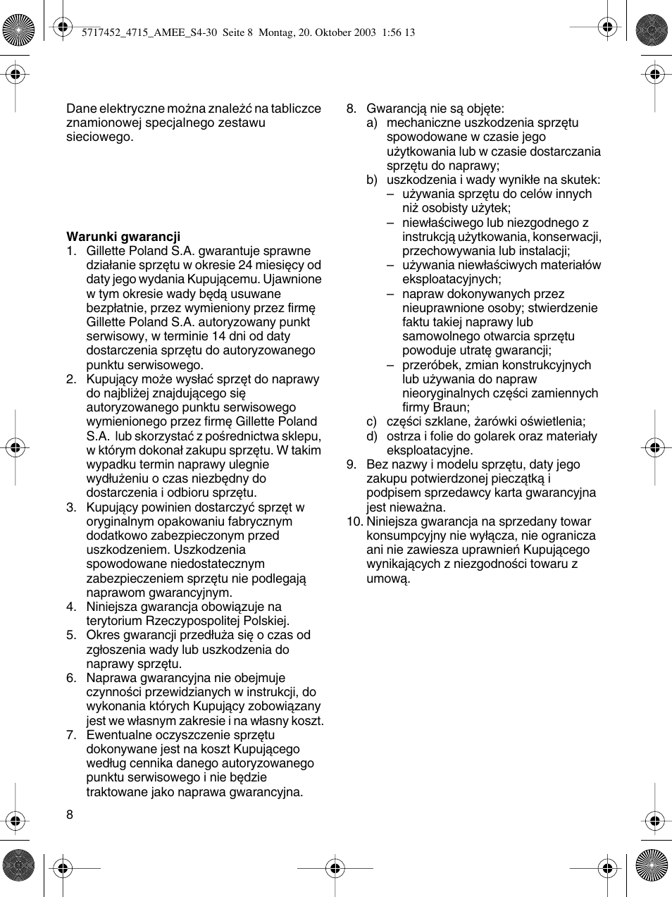 Braun 4715 User Manual | Page 8 / 28