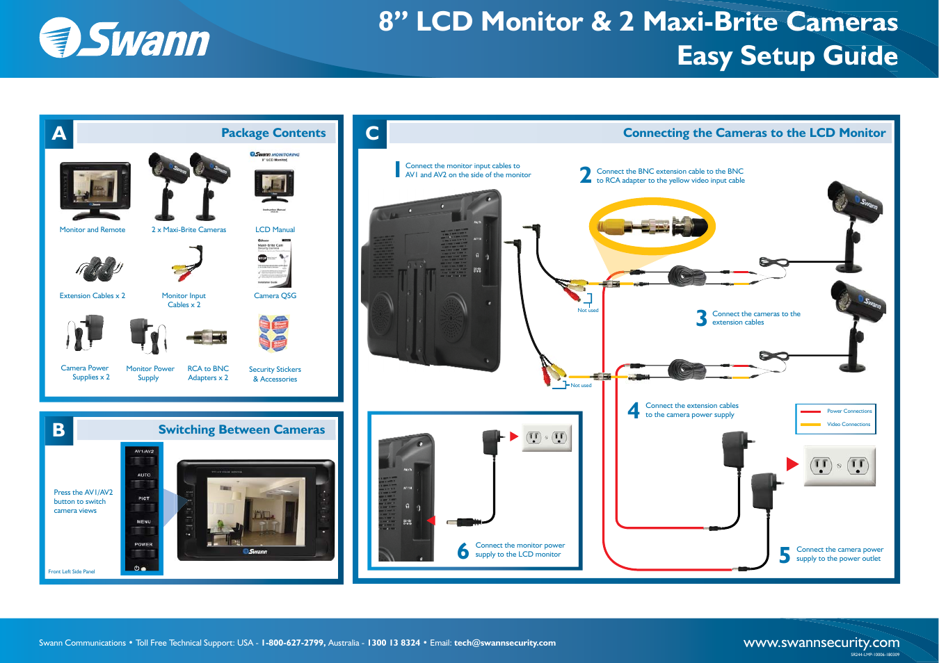Swann SW244-LMP User Manual | 2 pages