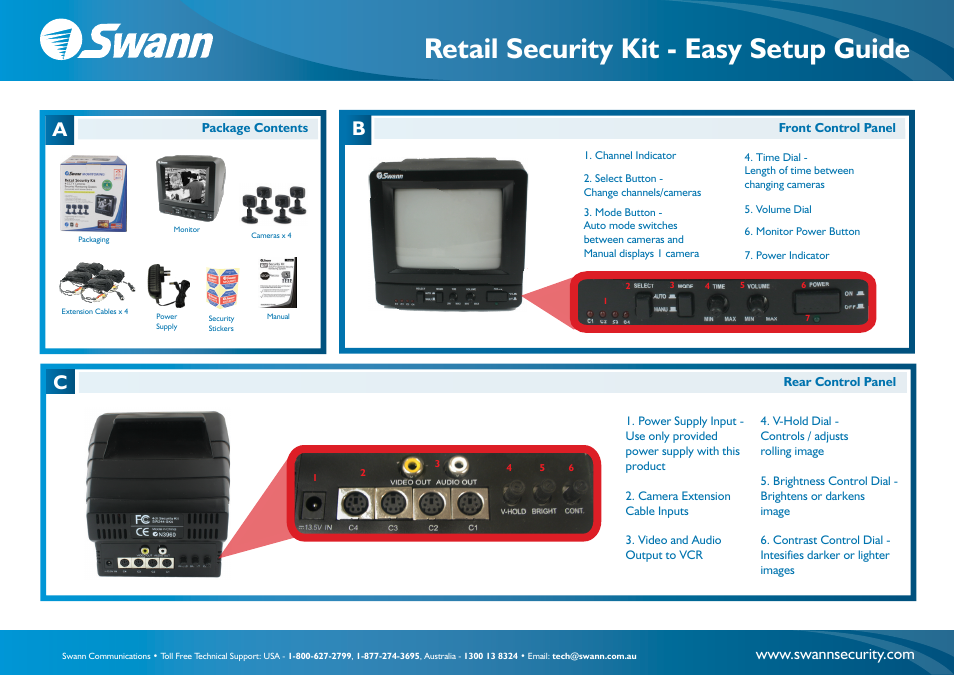 Swann Automobile Alarm User Manual | 2 pages