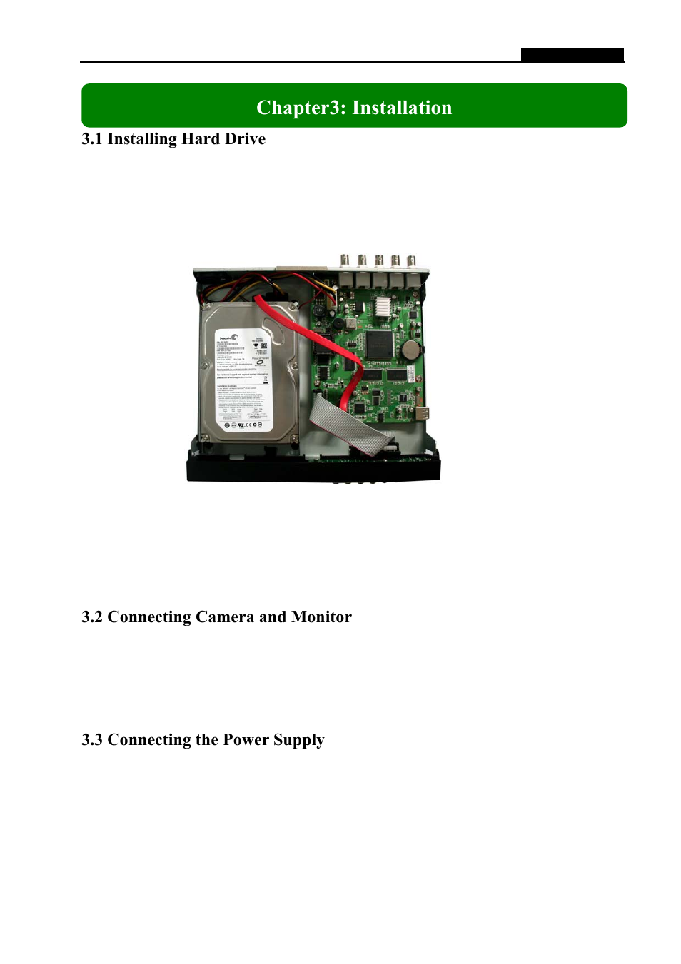 Chapter3: installation | Swann DVR4-1150 User Manual | Page 6 / 22