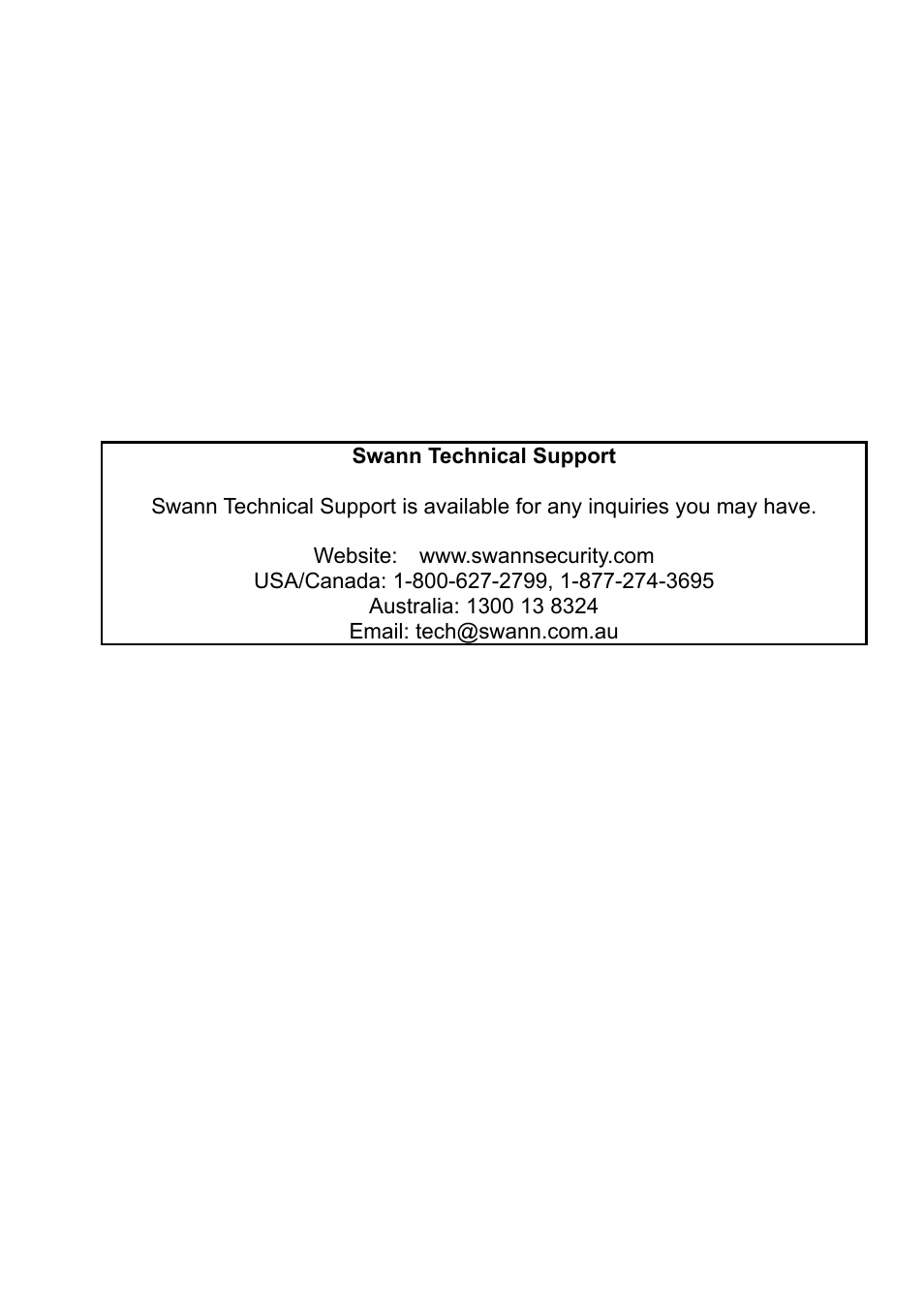 Swann 4/9-SecuraNet SW243-4MB User Manual | Page 36 / 36
