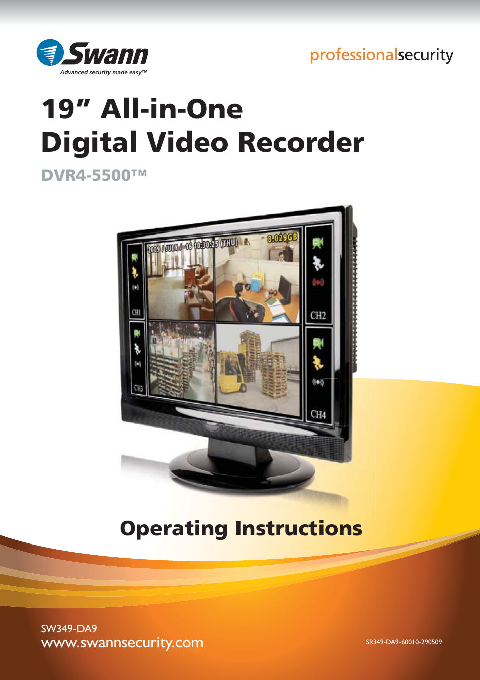 Swann 19" All-in-One Digital Video Recorder DVR4-5500 User Manual | 27 pages