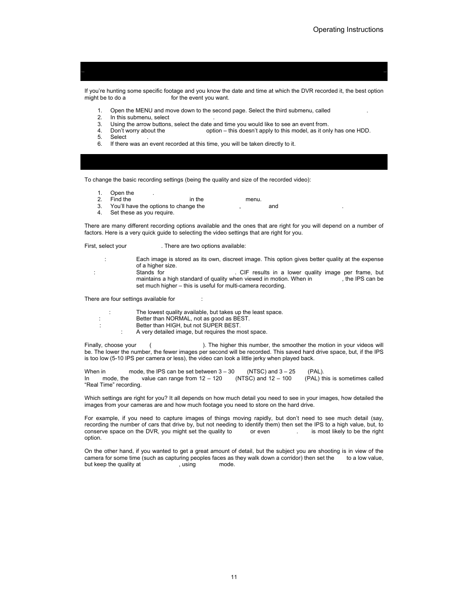 Part 4: advanced operations | Swann SW349-DA9 User Manual | Page 11 / 27