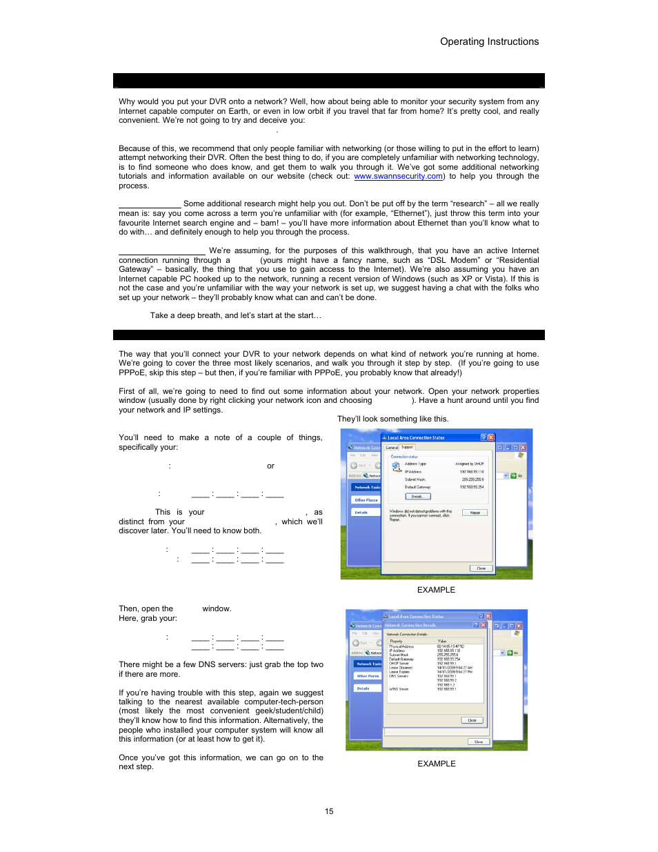 Part 5: networking | Swann SW349-DA9 User Manual | Page 15 / 27