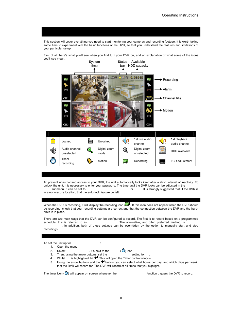 Part 3: basic functions | Swann SW349-DA9 User Manual | Page 8 / 27