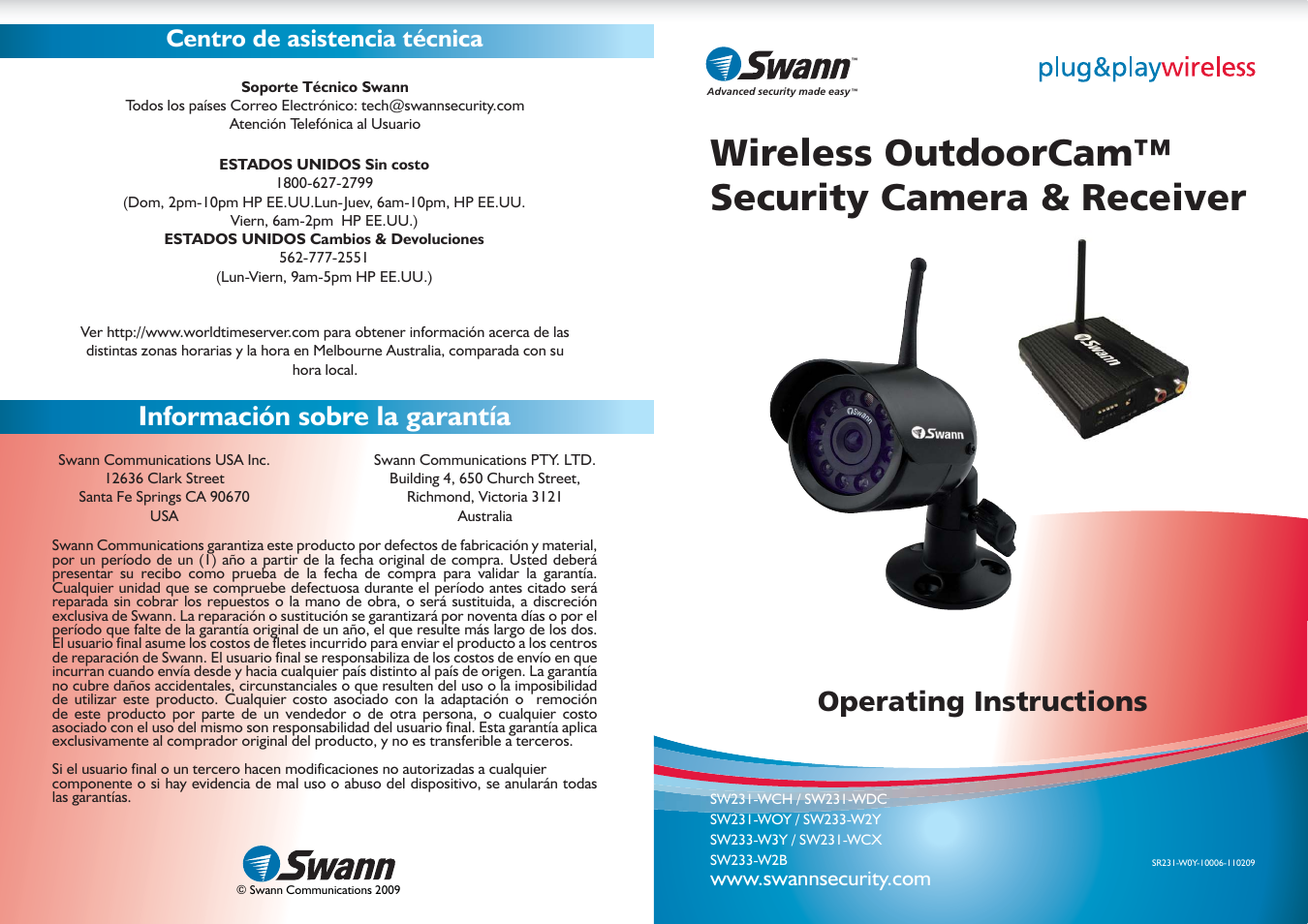 Swann SW231-WOY User Manual | 12 pages