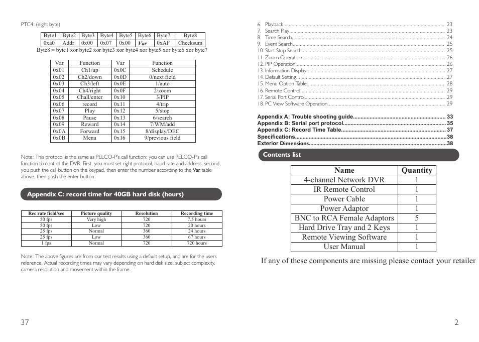 Swann DVR4-NET User Manual | Page 3 / 20