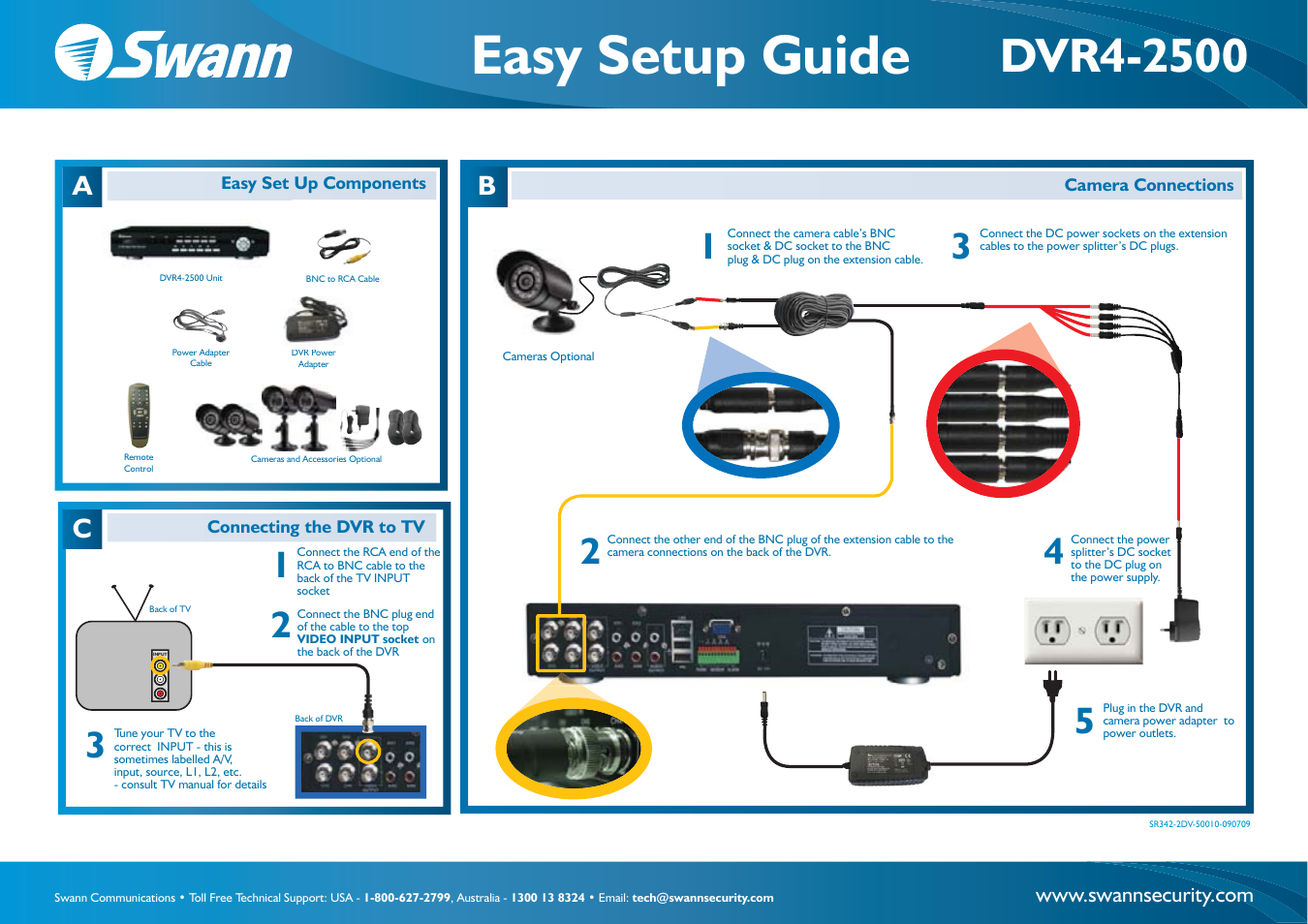 Swann DVR4-2500 User Manual | 3 pages