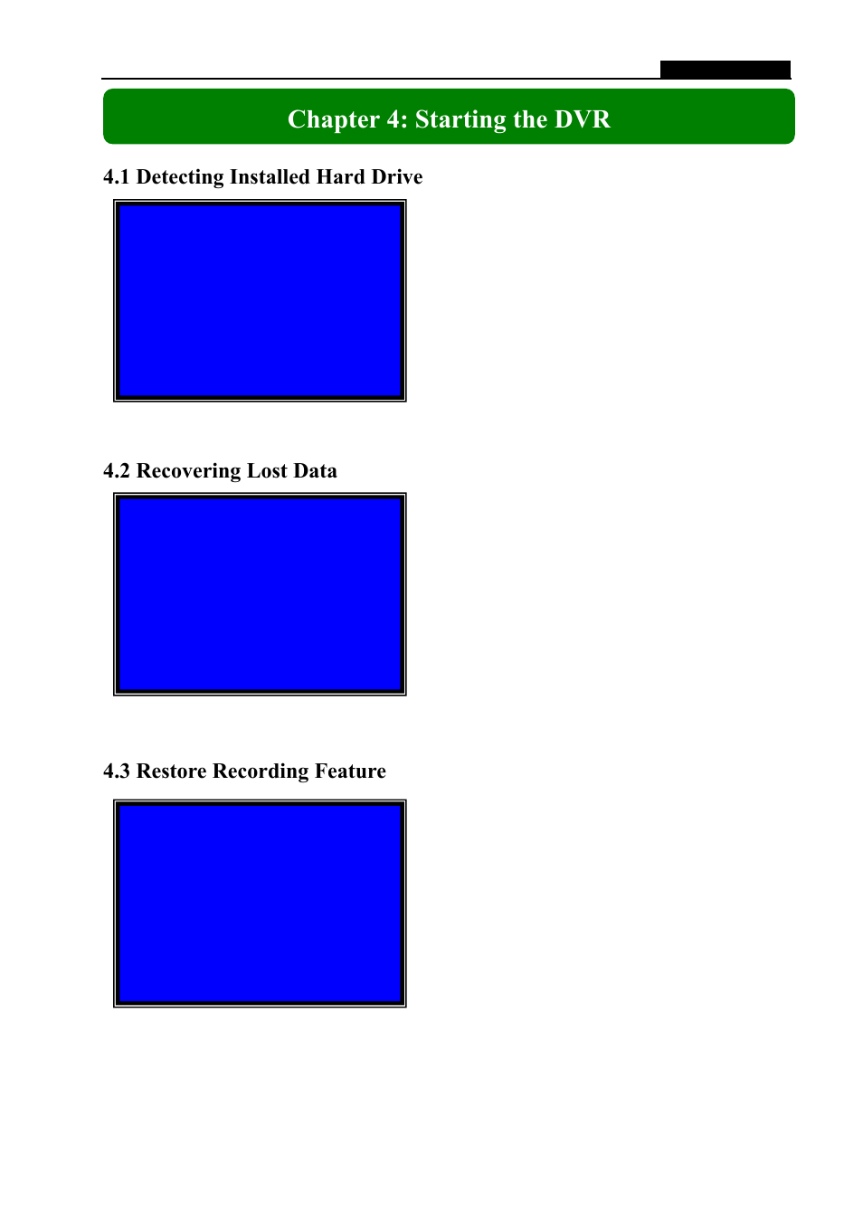 Chapter 4: starting the dvr | Swann 4-Alert SW242-DAL User Manual | Page 7 / 21