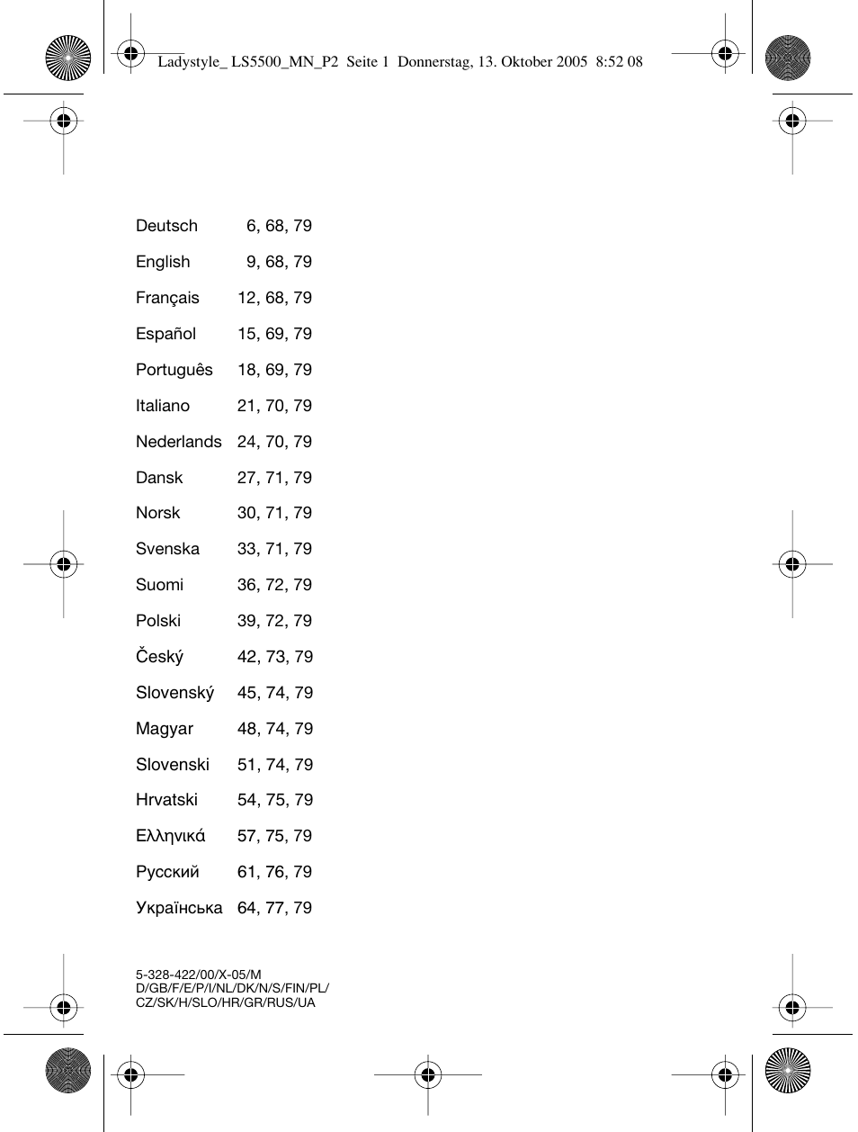 Braun LS 5500 User Manual | Page 2 / 82