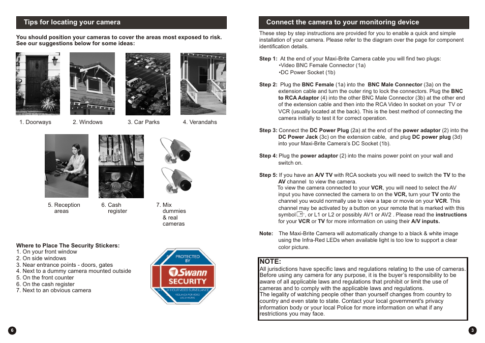 Swann Maxi-Brite Cam F-SW244-LPC User Manual | Page 3 / 4
