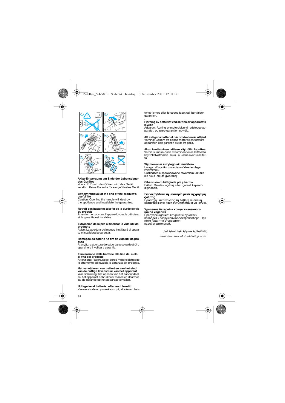 Braun 2560 User Manual | Page 54 / 54