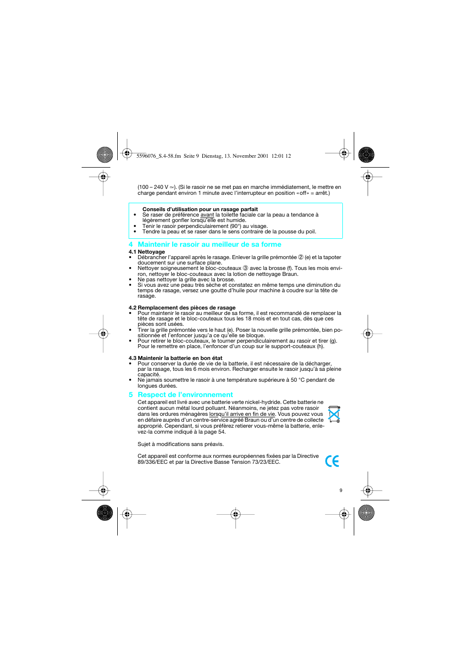 Braun 2560 User Manual | Page 9 / 54