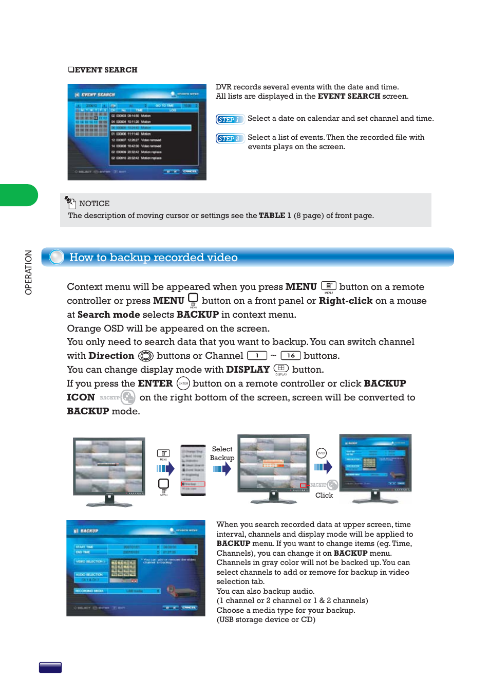 How to backup recorded video | Swann SW244-8ML User Manual | Page 16 / 44