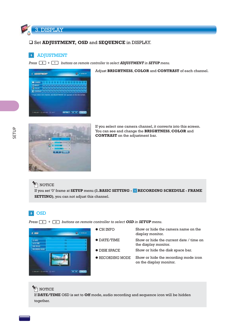 Display | Swann SW244-8ML User Manual | Page 32 / 44