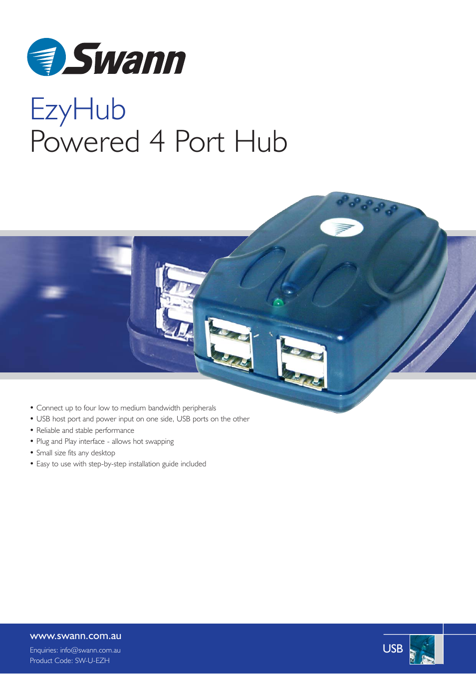 Swann SW-U-EZH User Manual | 2 pages