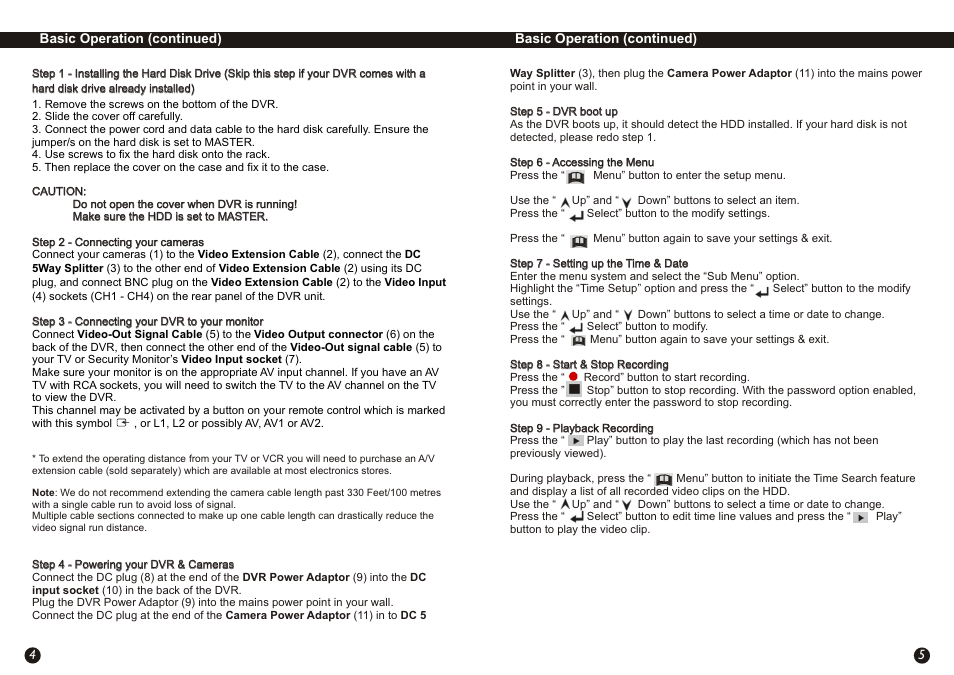 Swann Alert DVR Camera Kit User Manual | Page 4 / 4