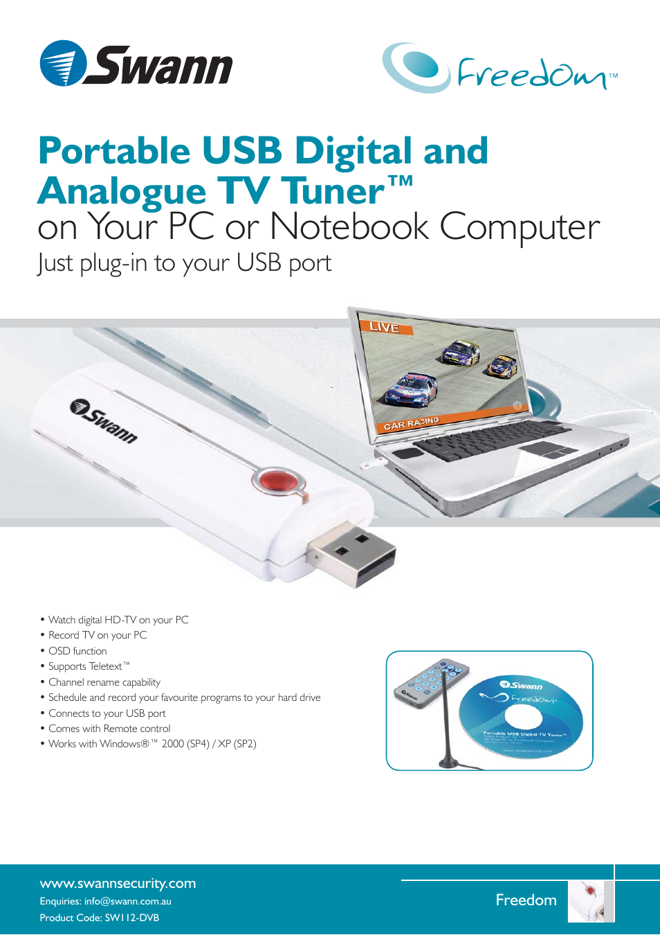 Swann SW131-U2M User Manual | 2 pages