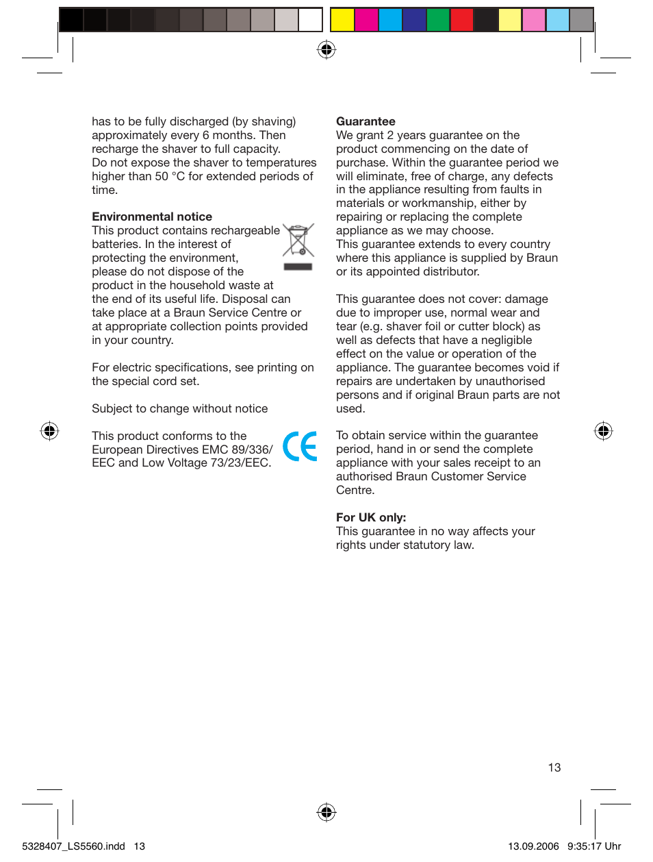 Braun LS 5560 User Manual | Page 12 / 88